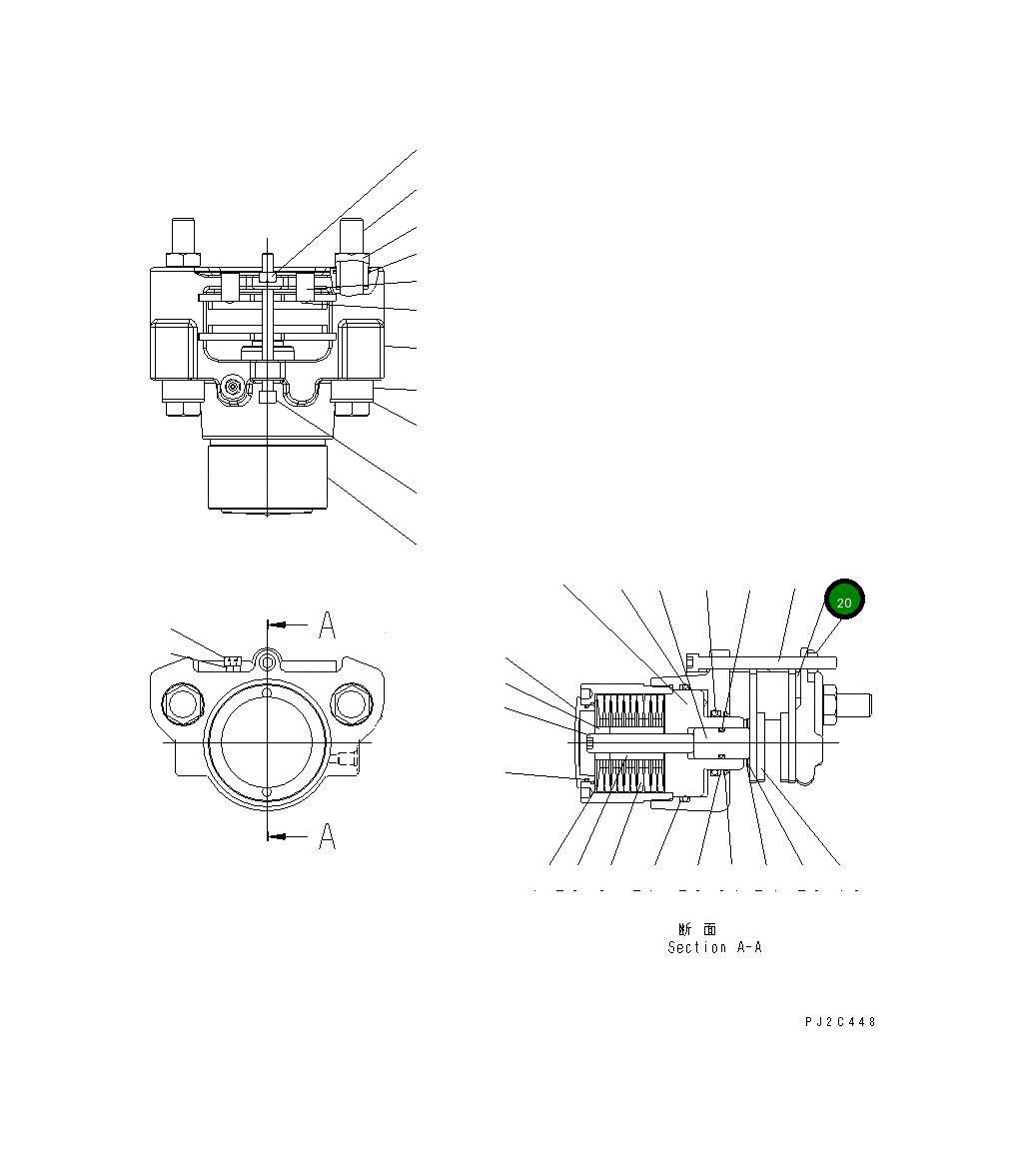 Штуцер прокачки 23B-32-31540 Komatsu