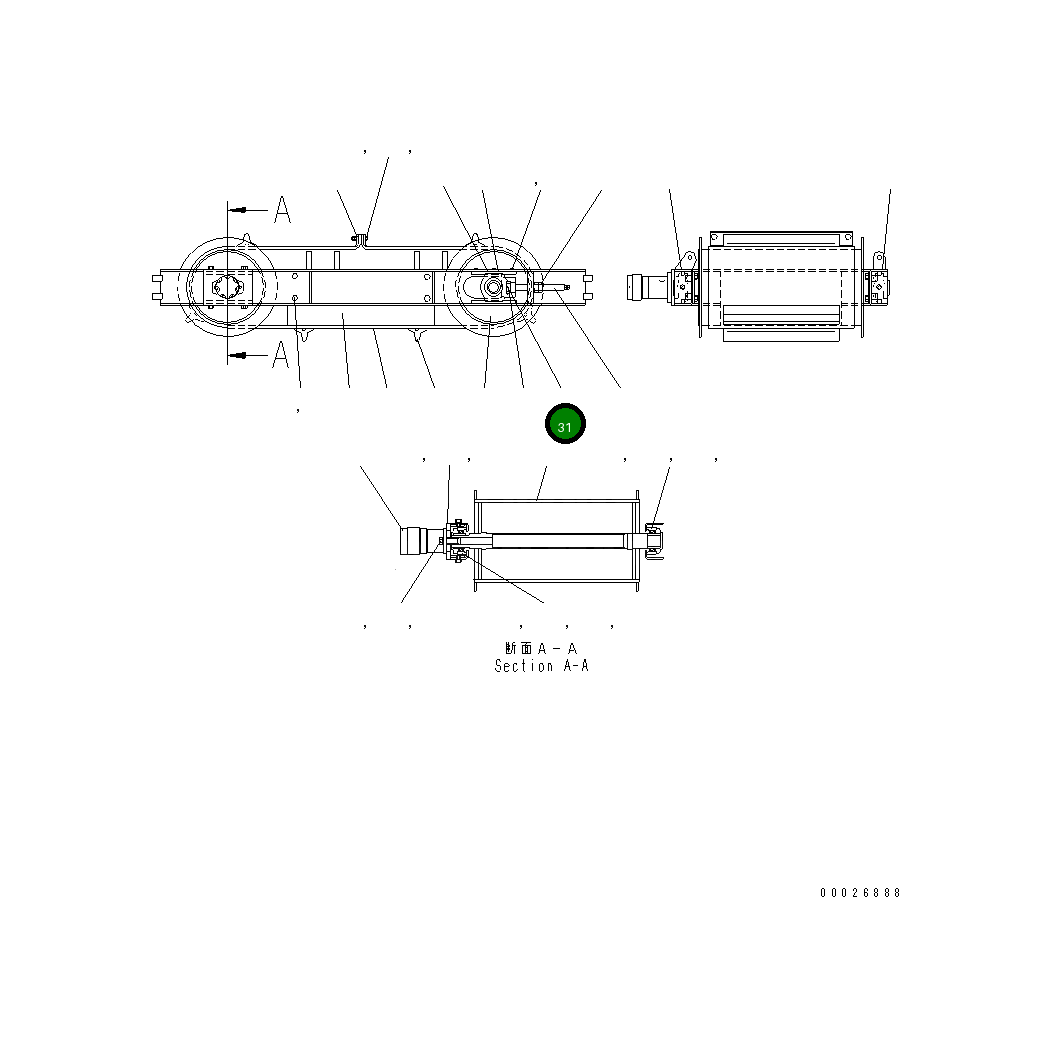 Гайка MFD0000491 Komatsu