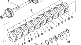 Игольчатый подшипник 714-12-19410 Komatsu