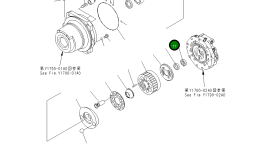 Роликовый подшипник KBB0141-69002 Komatsu