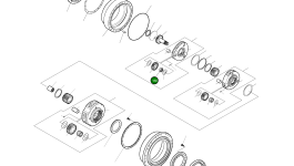 Игольчатый роликовый подшипник K1000720 Komatsu