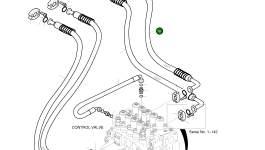 Шланг 1"-1900 2184-1100D37 Komatsu