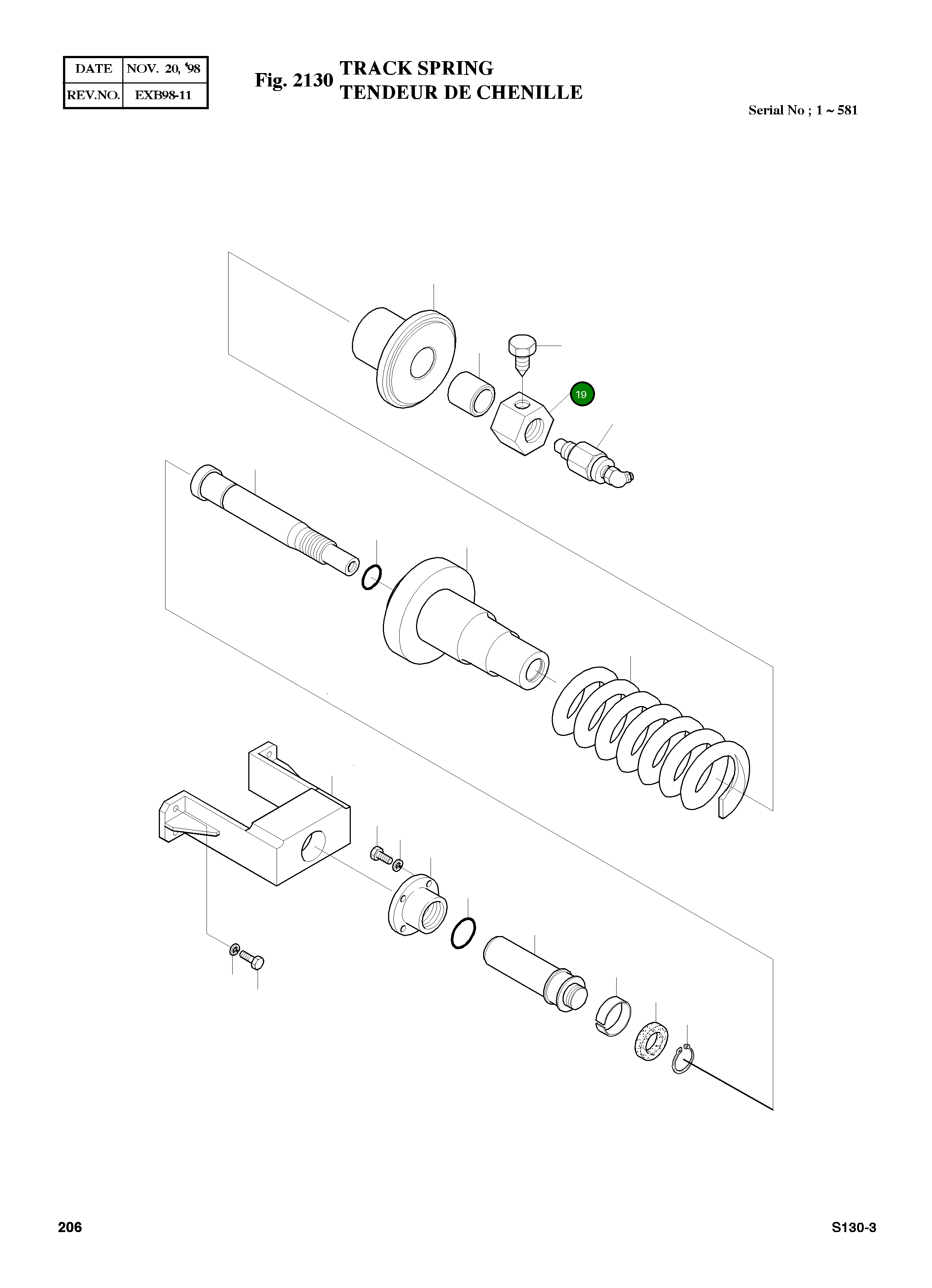 Гайка 2121-1054A Komatsu