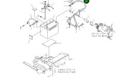 Кабель аккумулятора 22F-06-31130 Komatsu