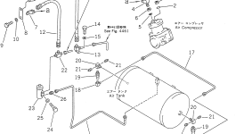 Угловой штуцер 235-44-12722 Komatsu