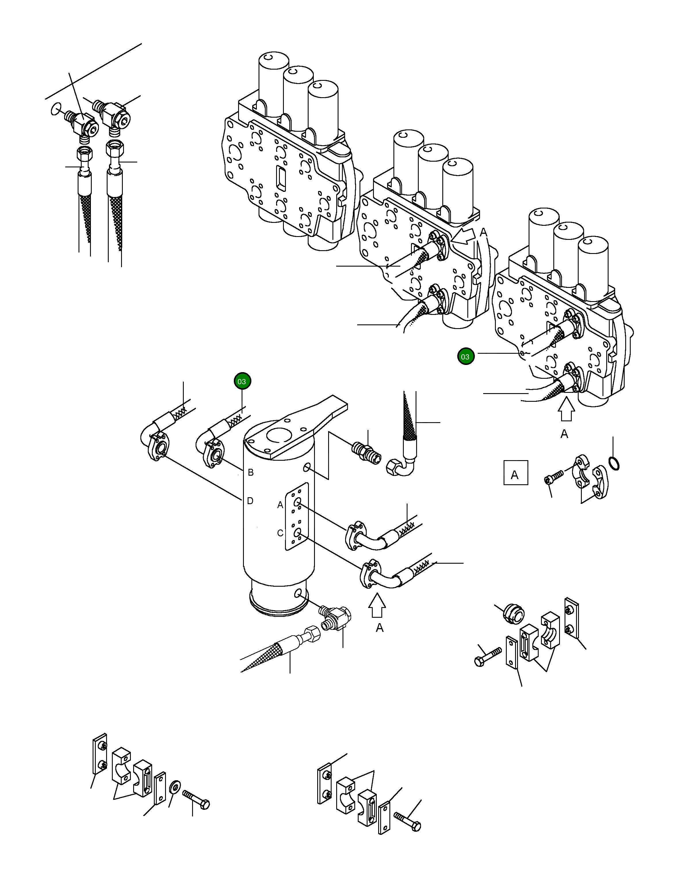 Шланг в сборе DN 32x3000 lg 514 970 98 Komatsu