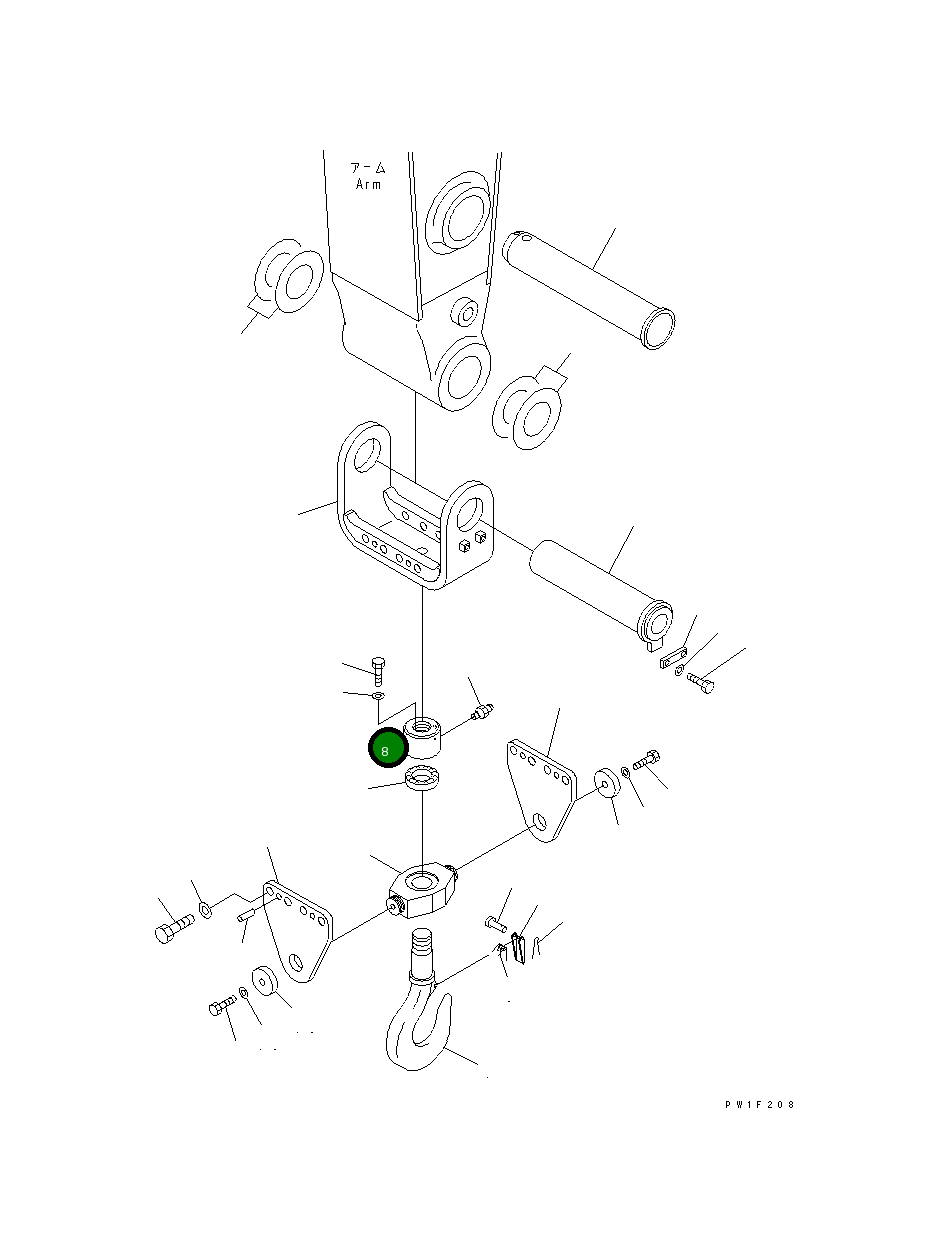 Гайка 22T-72-11170 Komatsu
