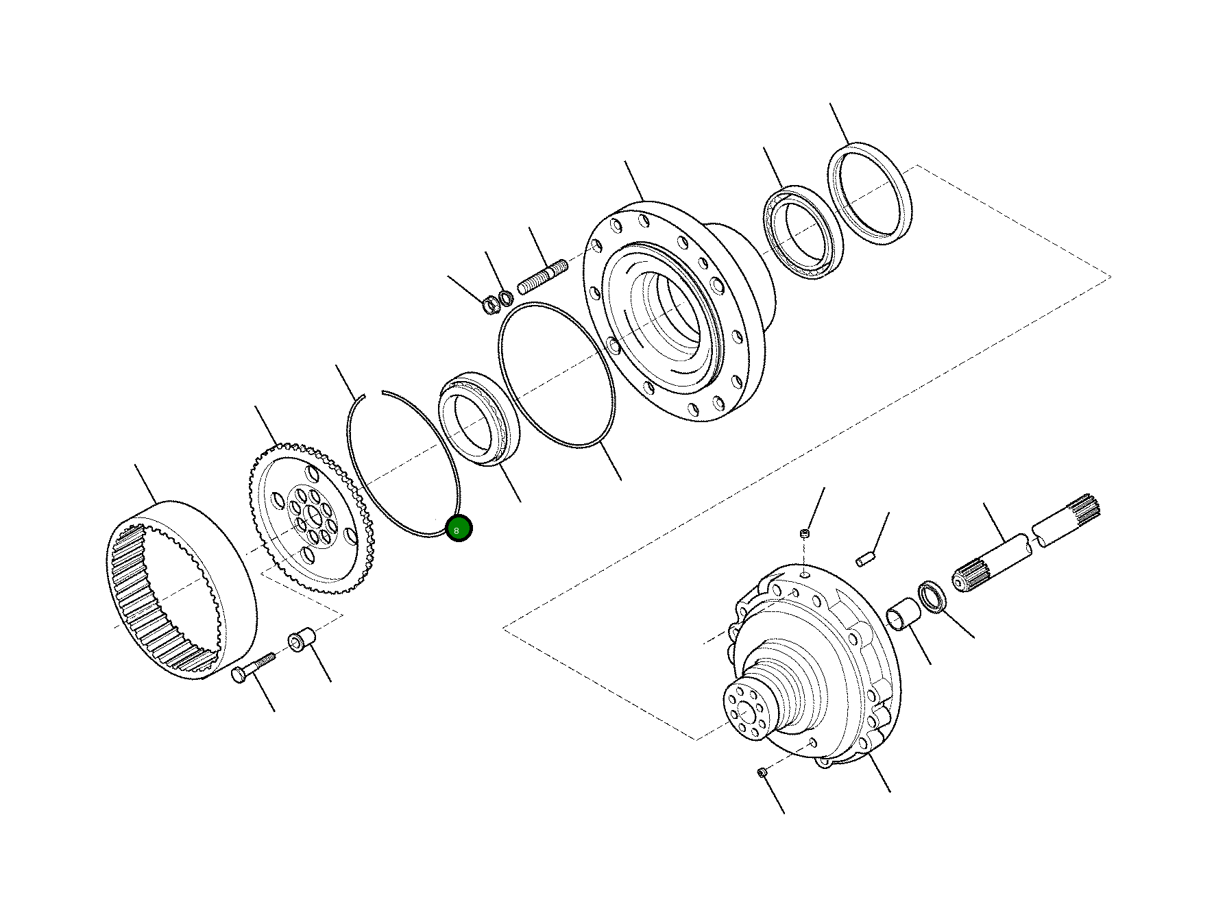 Гайка CA0119503 Komatsu