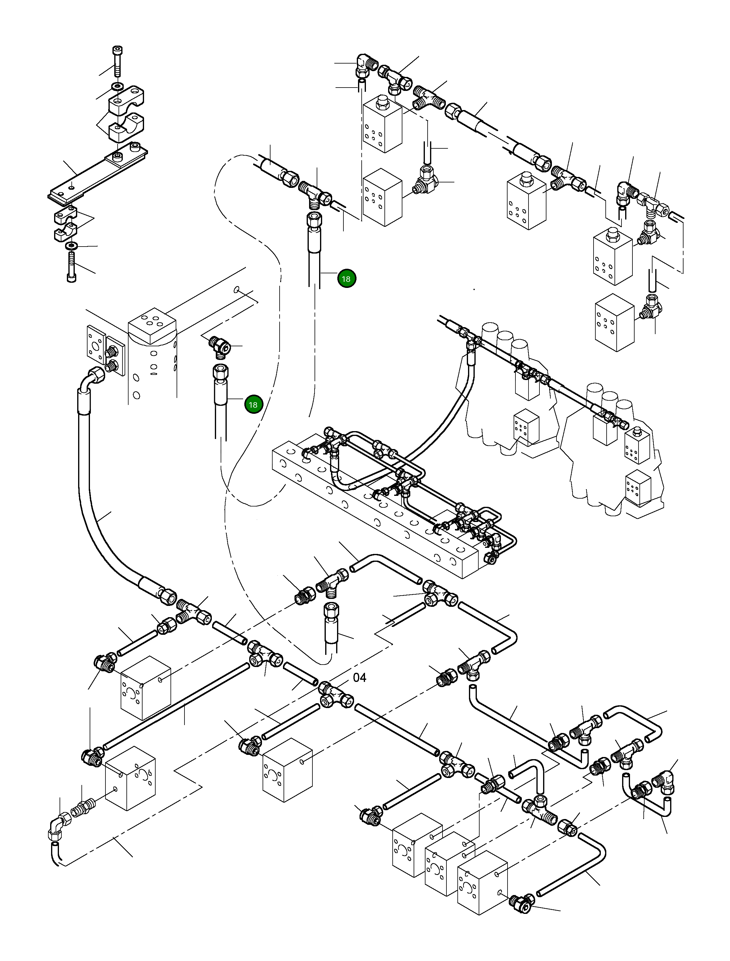 Шланг DN 10x2400 643 881 40 Komatsu