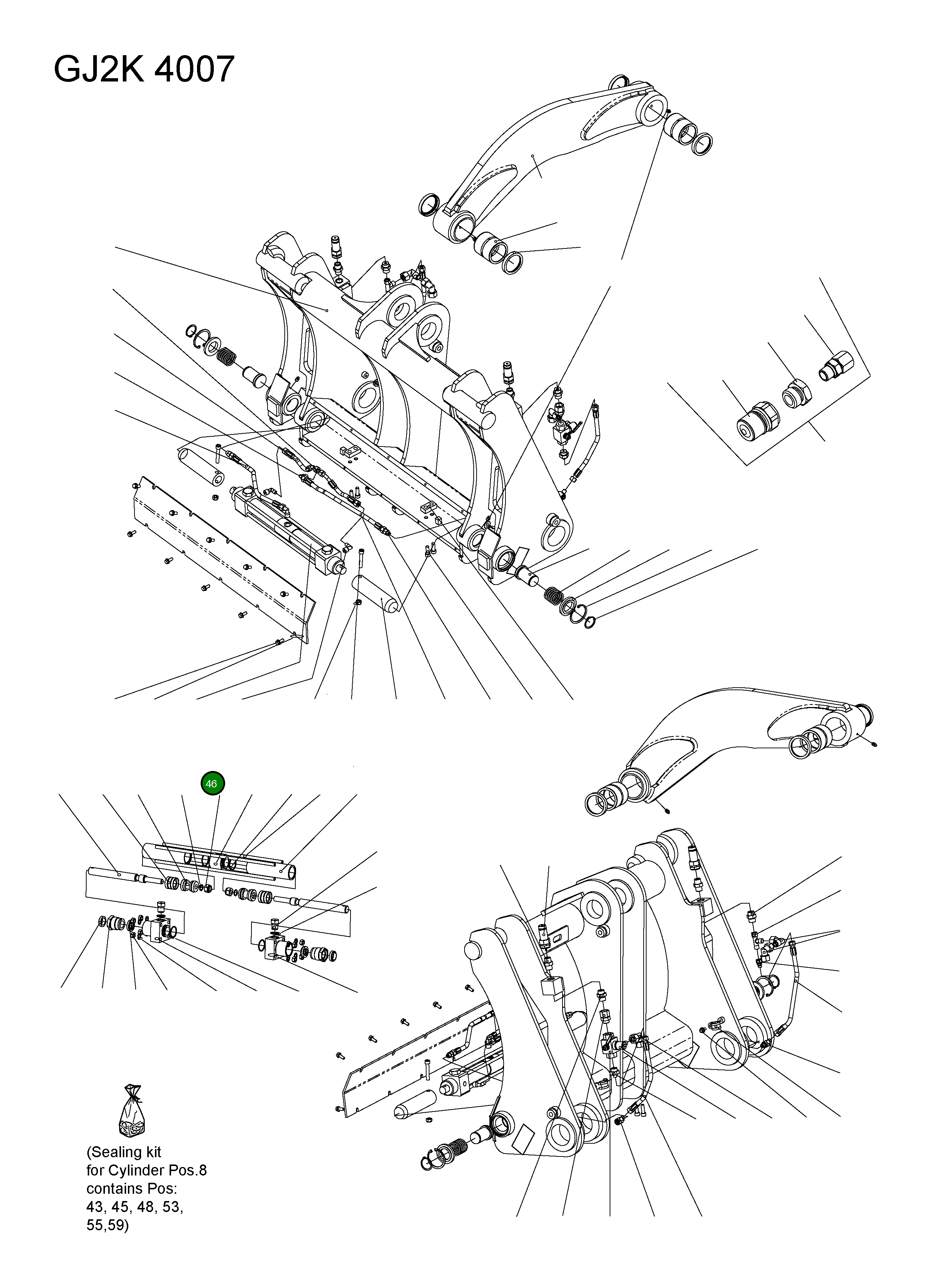 Гайка 42Y-72-H0P62 Komatsu