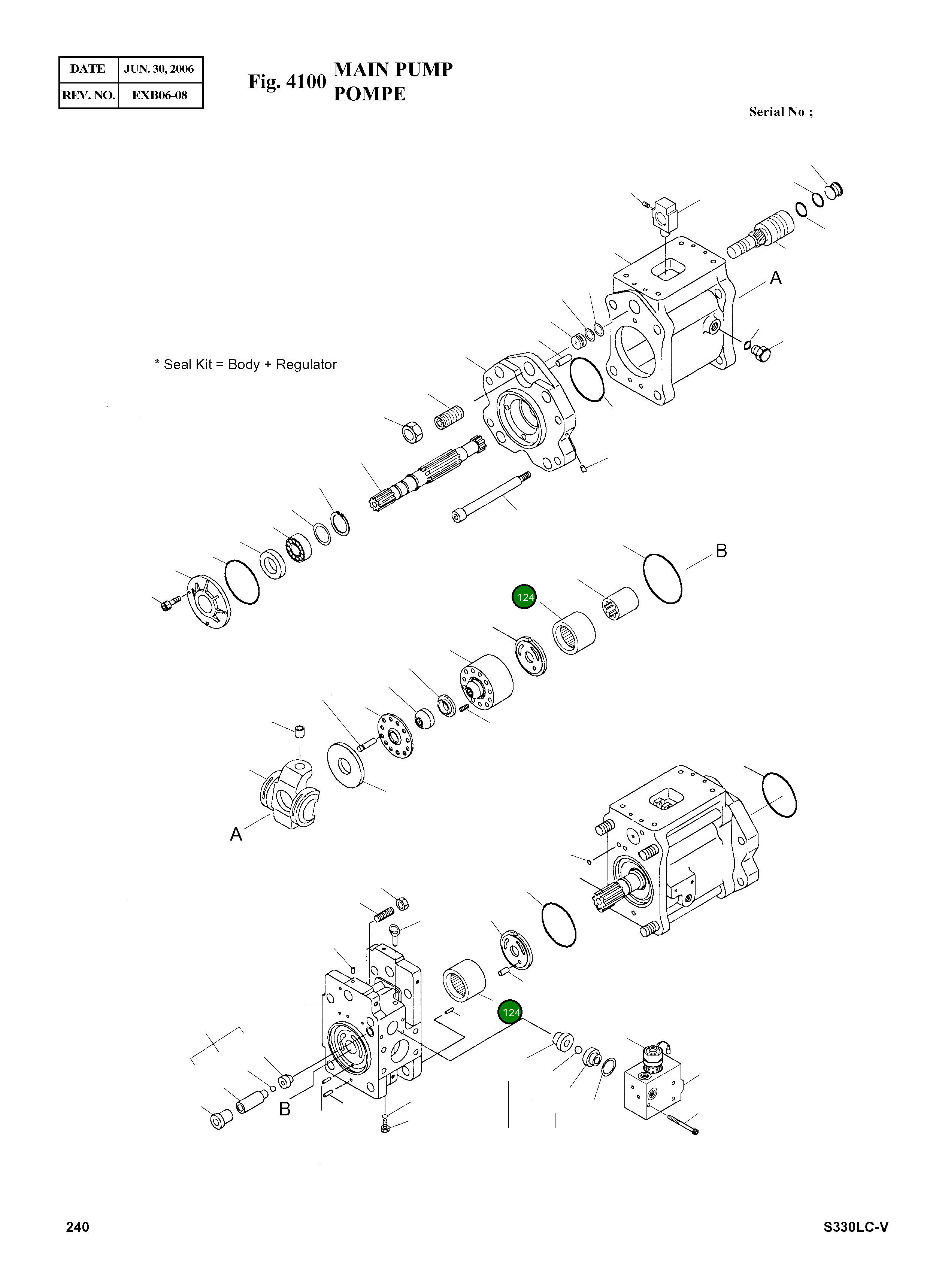Игольчатый подшипник 219365 Komatsu
