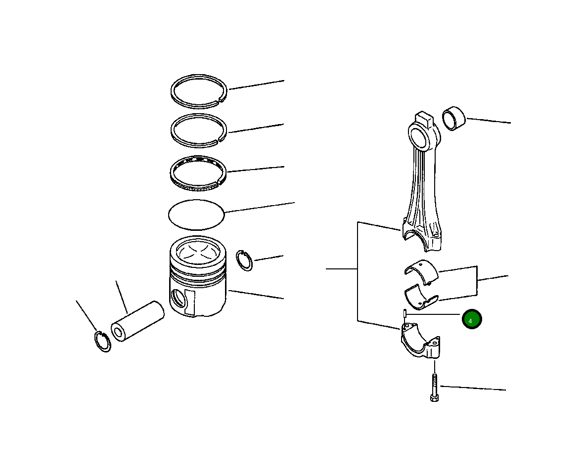 Штифт 1240 051 H1 Komatsu