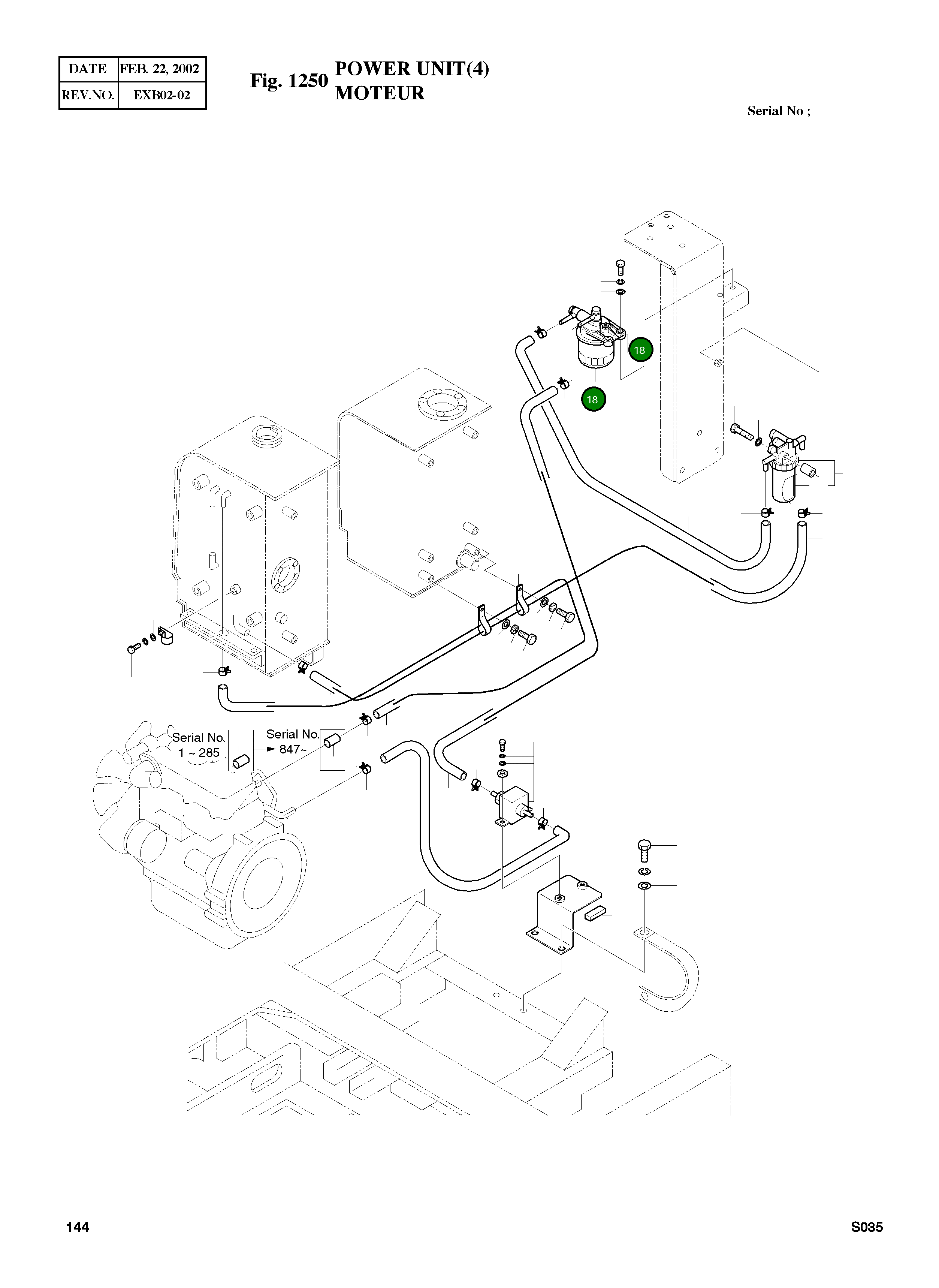 Фильтр топливный в сборе 6471-6001 Komatsu