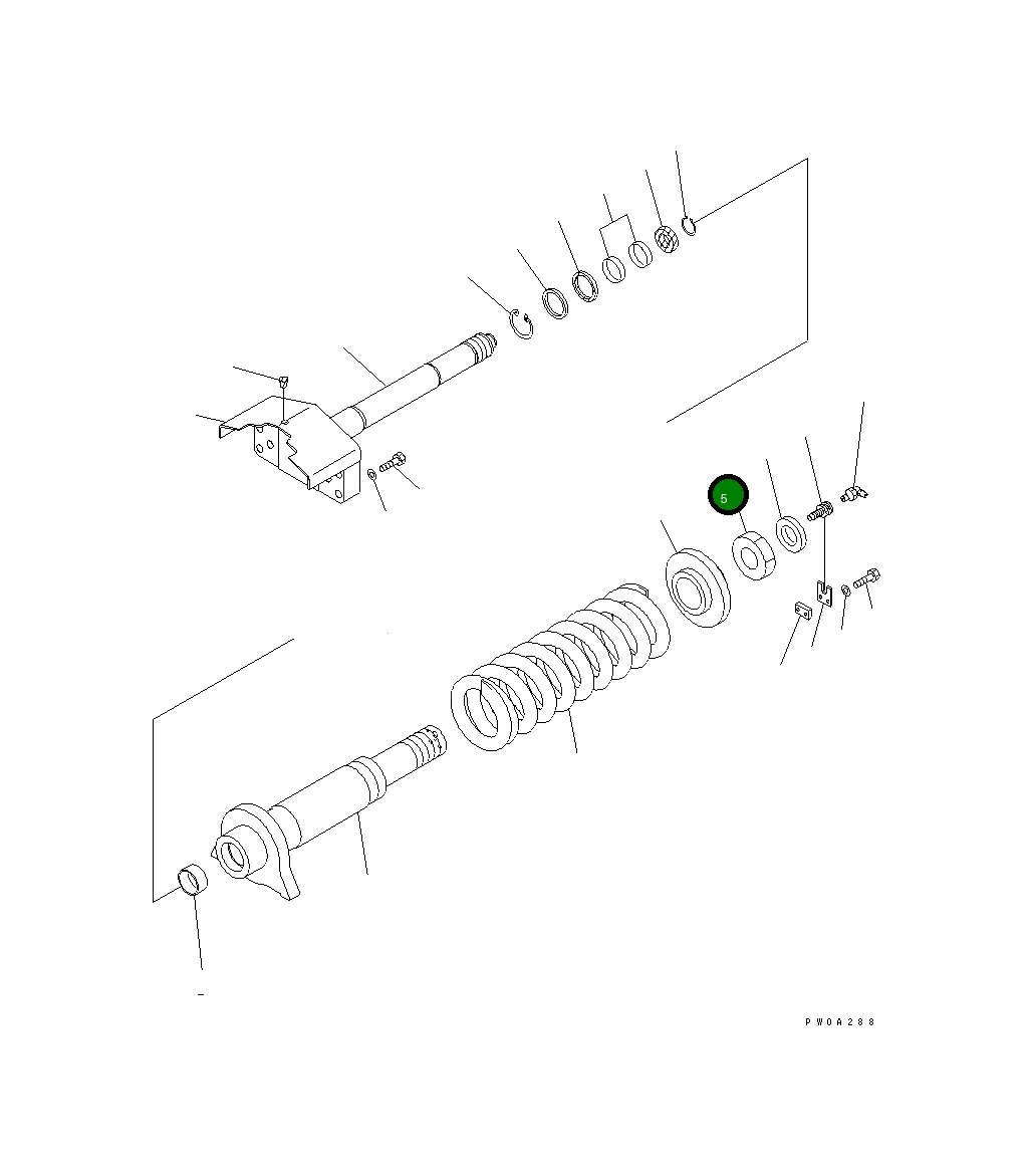 Гайка 124-30-54160 Komatsu