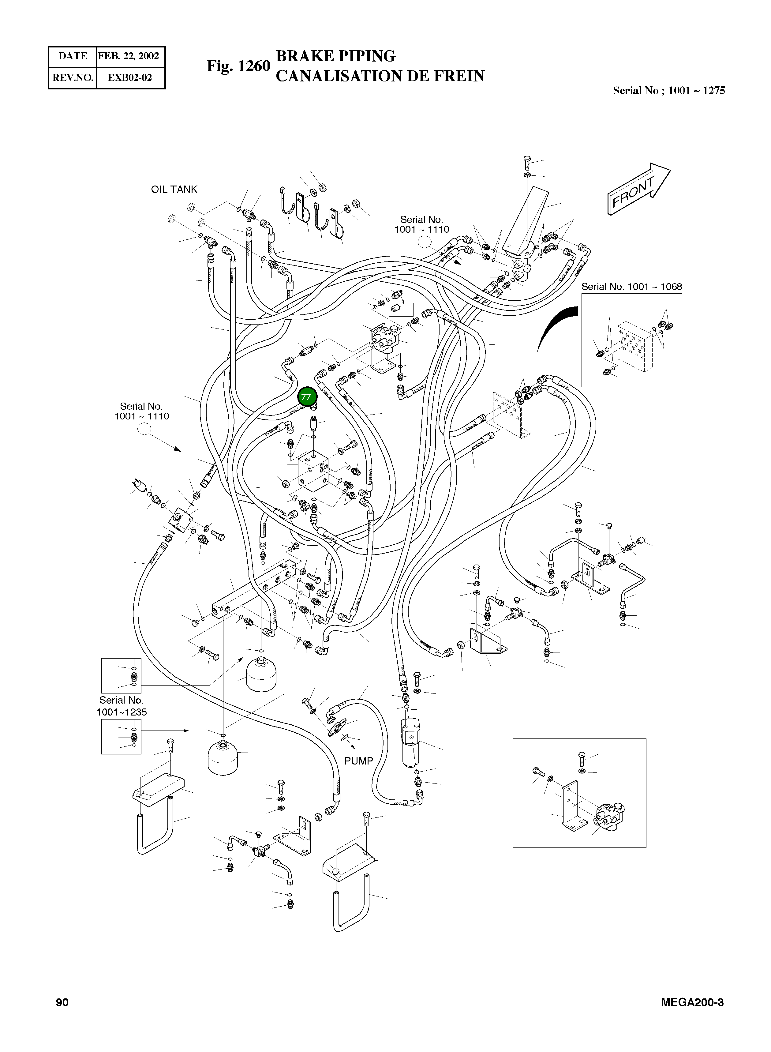 Шланг PF3/8-430L 2184-1096D4 Komatsu