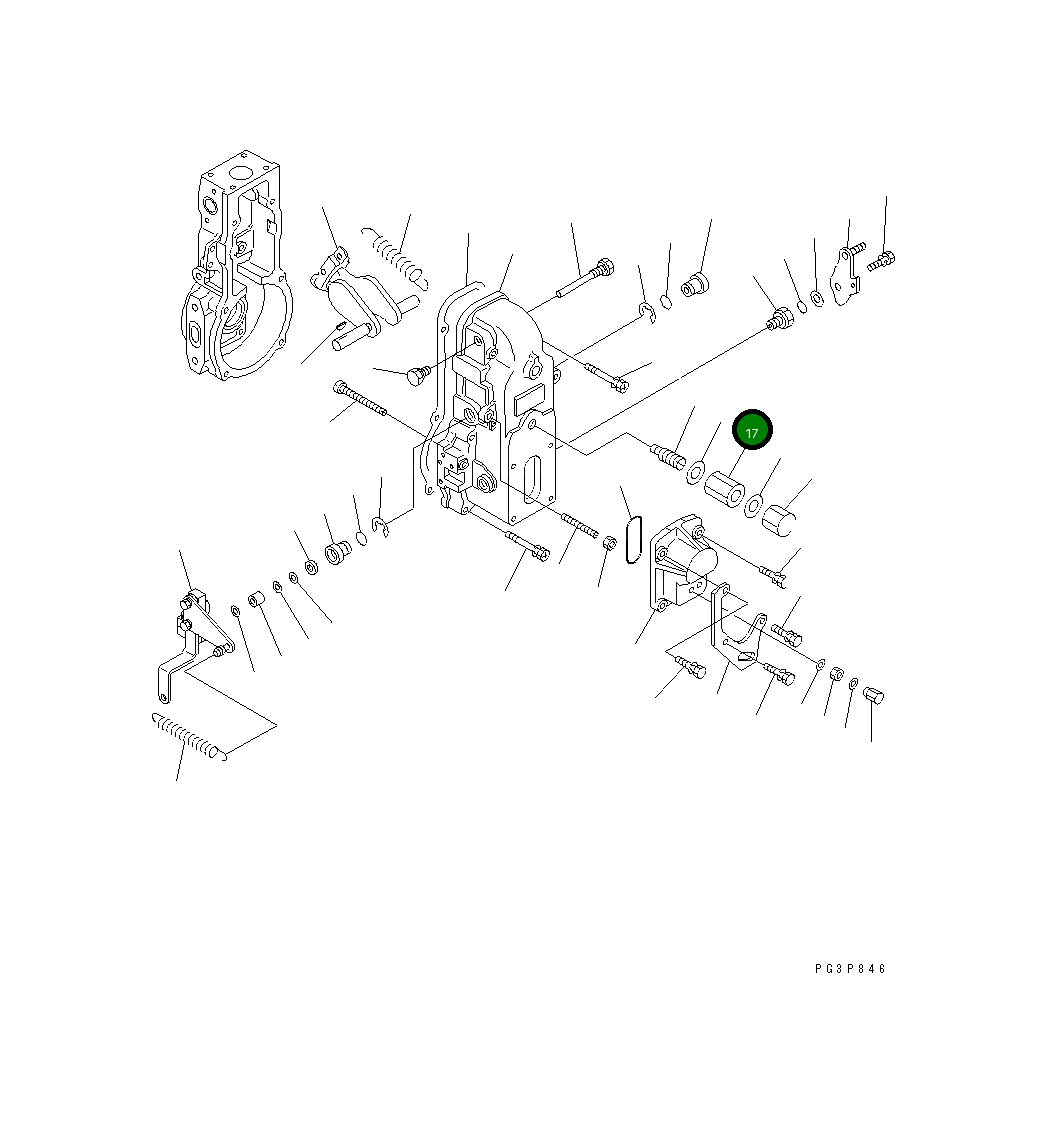 Гайка DK154011-1700 Komatsu