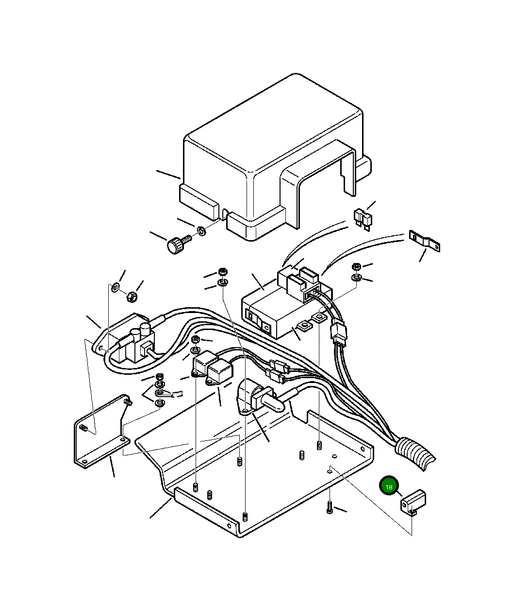 Сигнализация аккумулятора 885411475 Komatsu