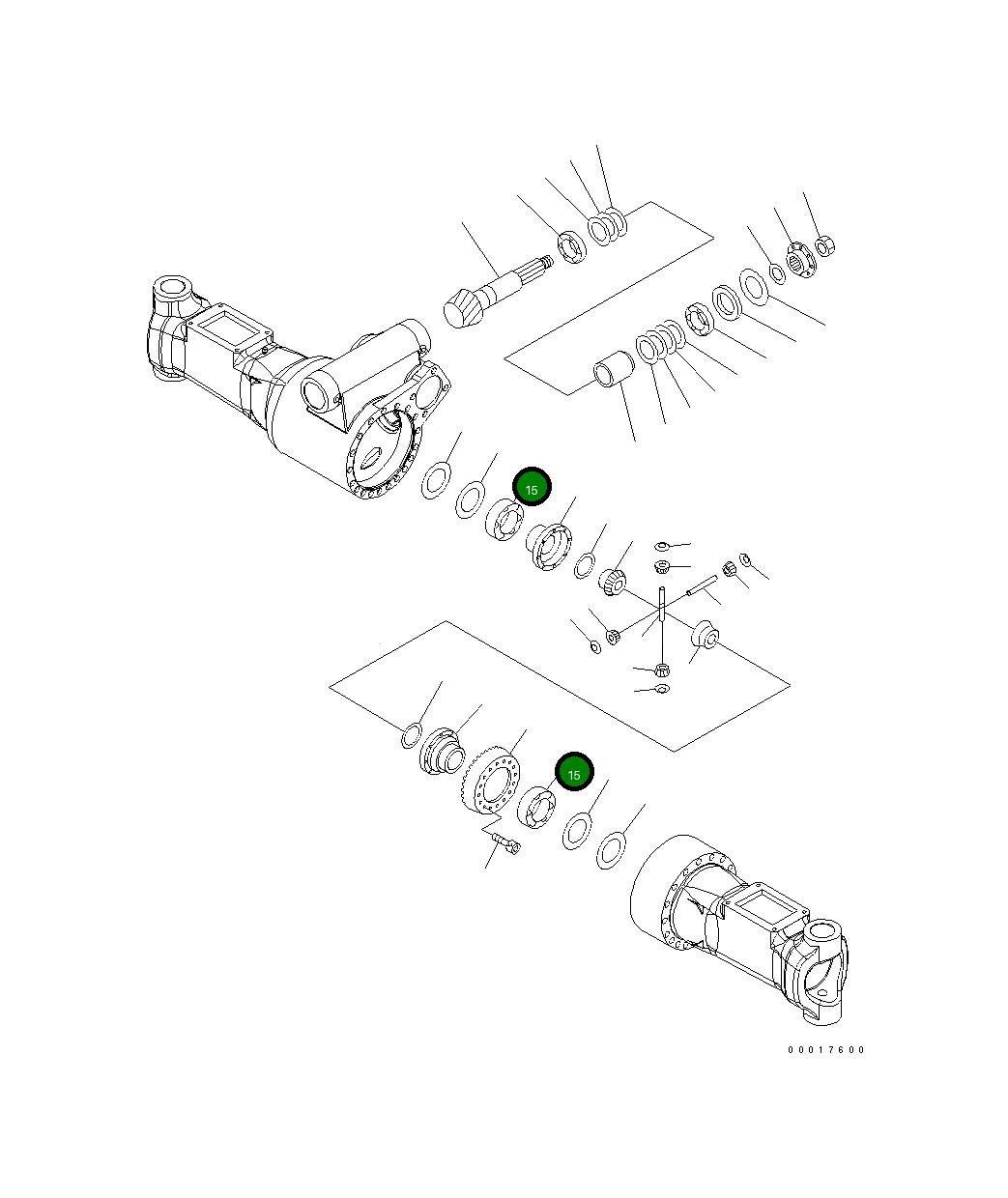 Роликовый подшипник 20K-22-31570 Komatsu