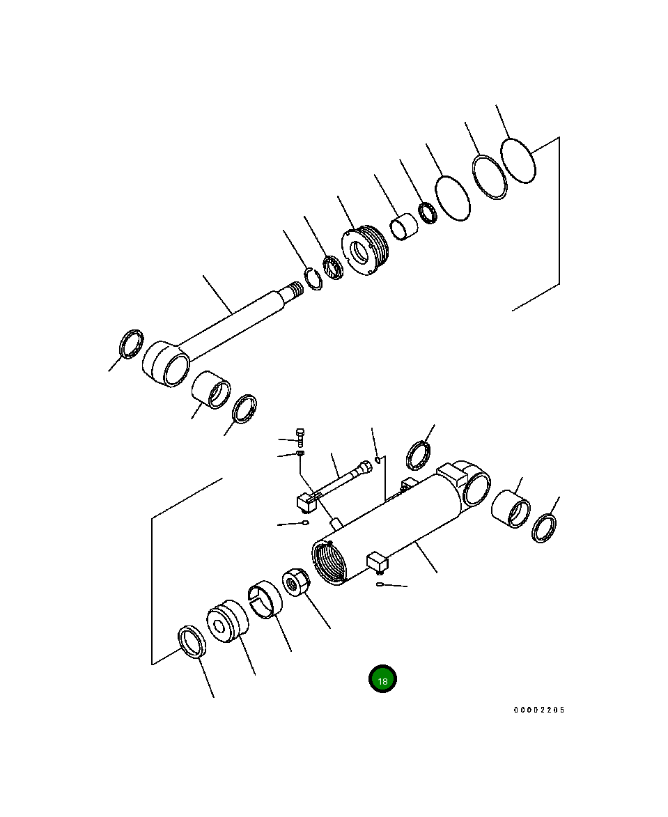 Гайка 707-67-45010 Komatsu