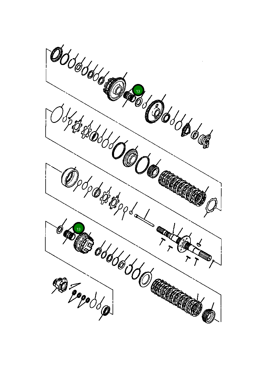 Роликовый подшипник 610 772 C91 Komatsu