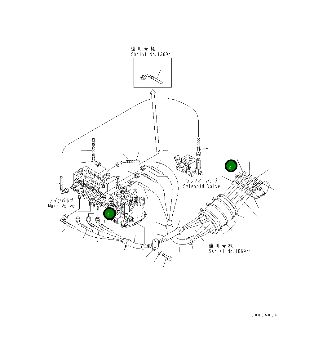 Шланг 570MM,YELLOW 22F-62-11451 Komatsu