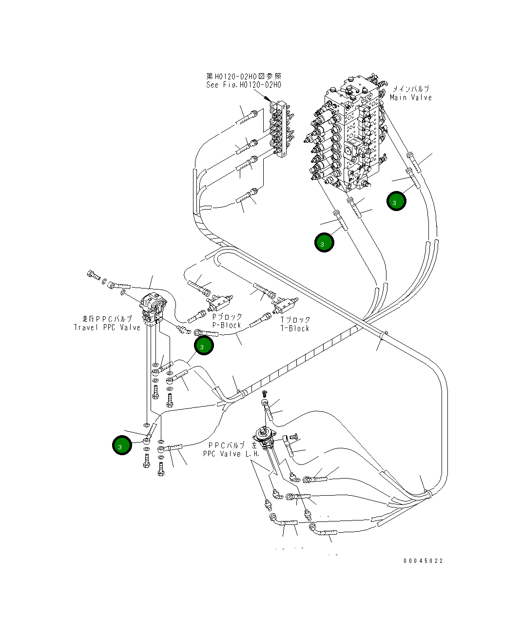 Шланг 2800MM 22U-62-28950 Komatsu