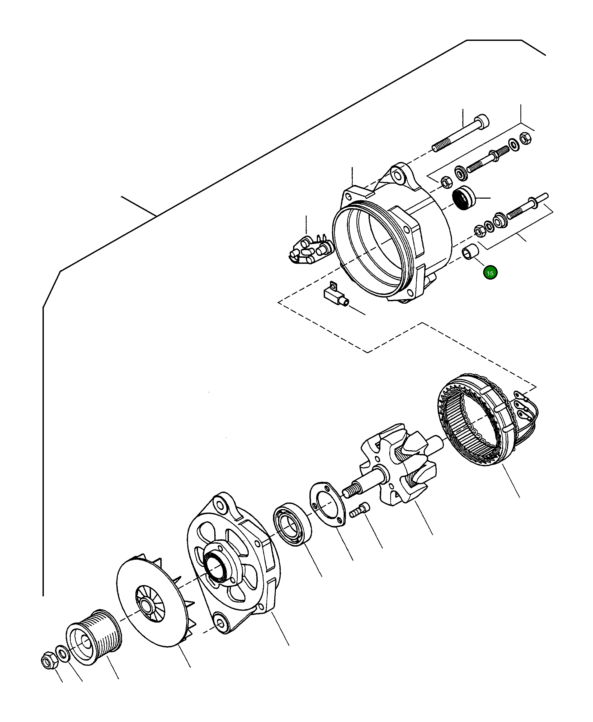 Втулка 419-821-HP15 Komatsu