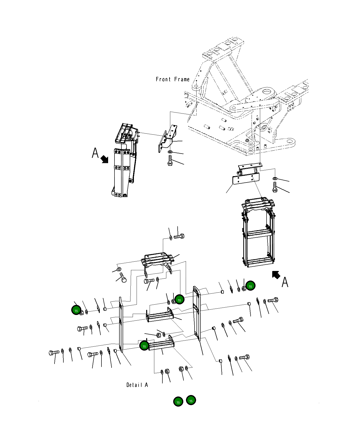Гайка 423-54-54110 Komatsu