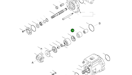 Проставка подшипника 109-00098 Komatsu