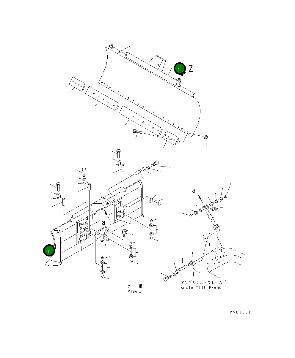 Отвал 11G-72-49111 Komatsu