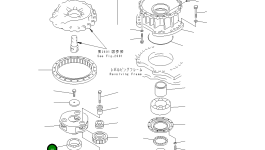 Роликовый подшипник 06000-22224 Komatsu