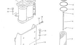 Фильтр в сборе 195-49-00073 Komatsu