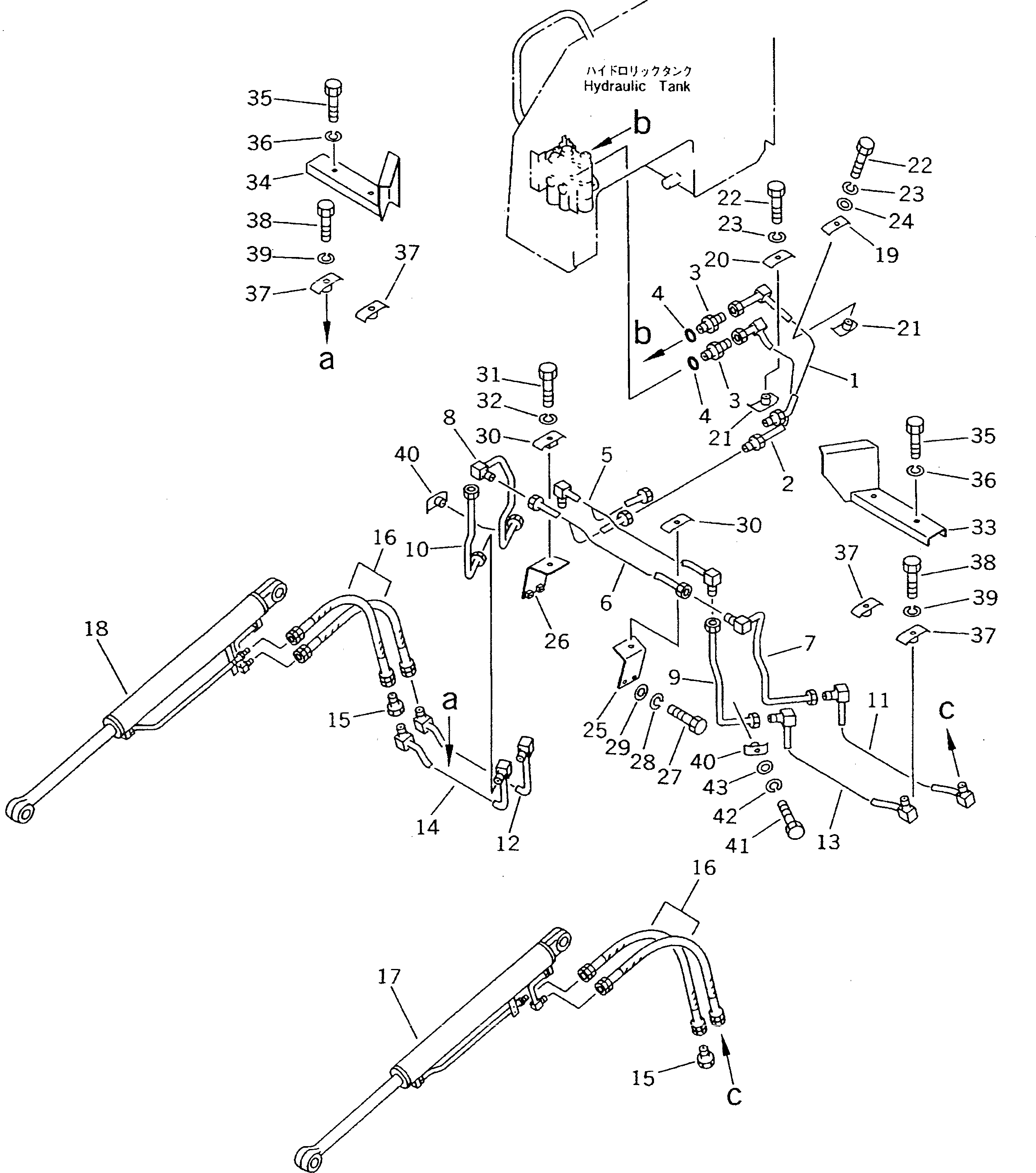 Трубка 104-Y16-2370 Komatsu
