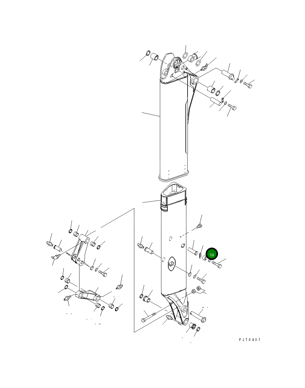 Штанга 21W-957-2660 Komatsu