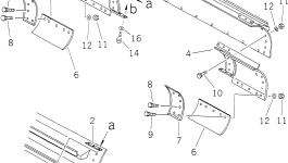 Удлинение отвала, левое 23A-755-1120 Komatsu