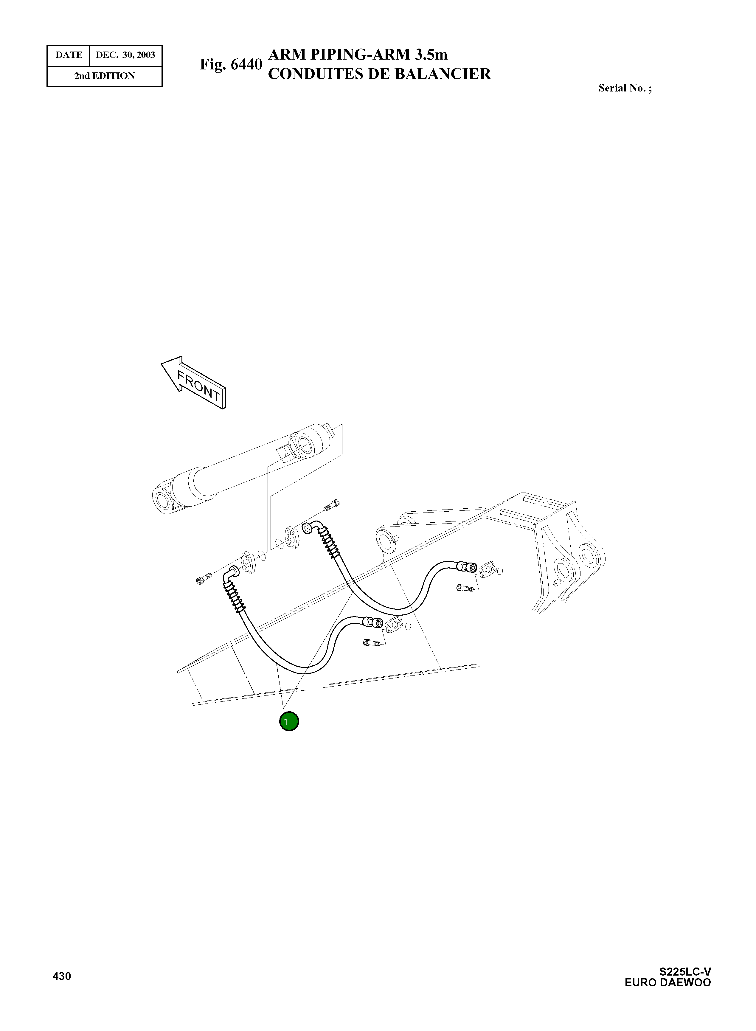 Шланг PF3/4-2000L 2184-1100D149 Komatsu