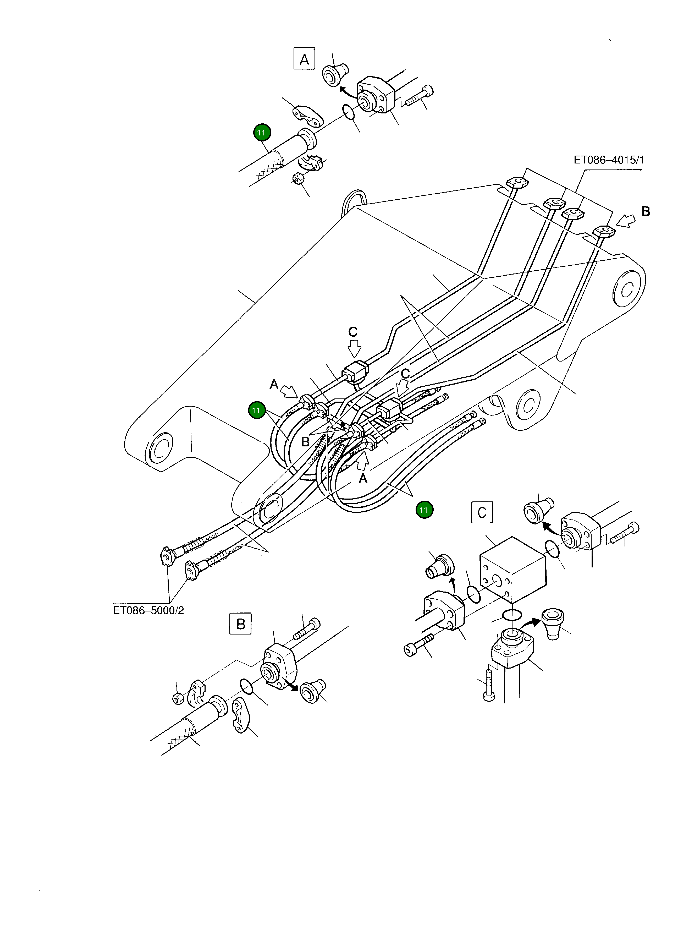 Шланг в сборе с огнезащитным покрытием NW 25x1500 576 096 40 Komatsu