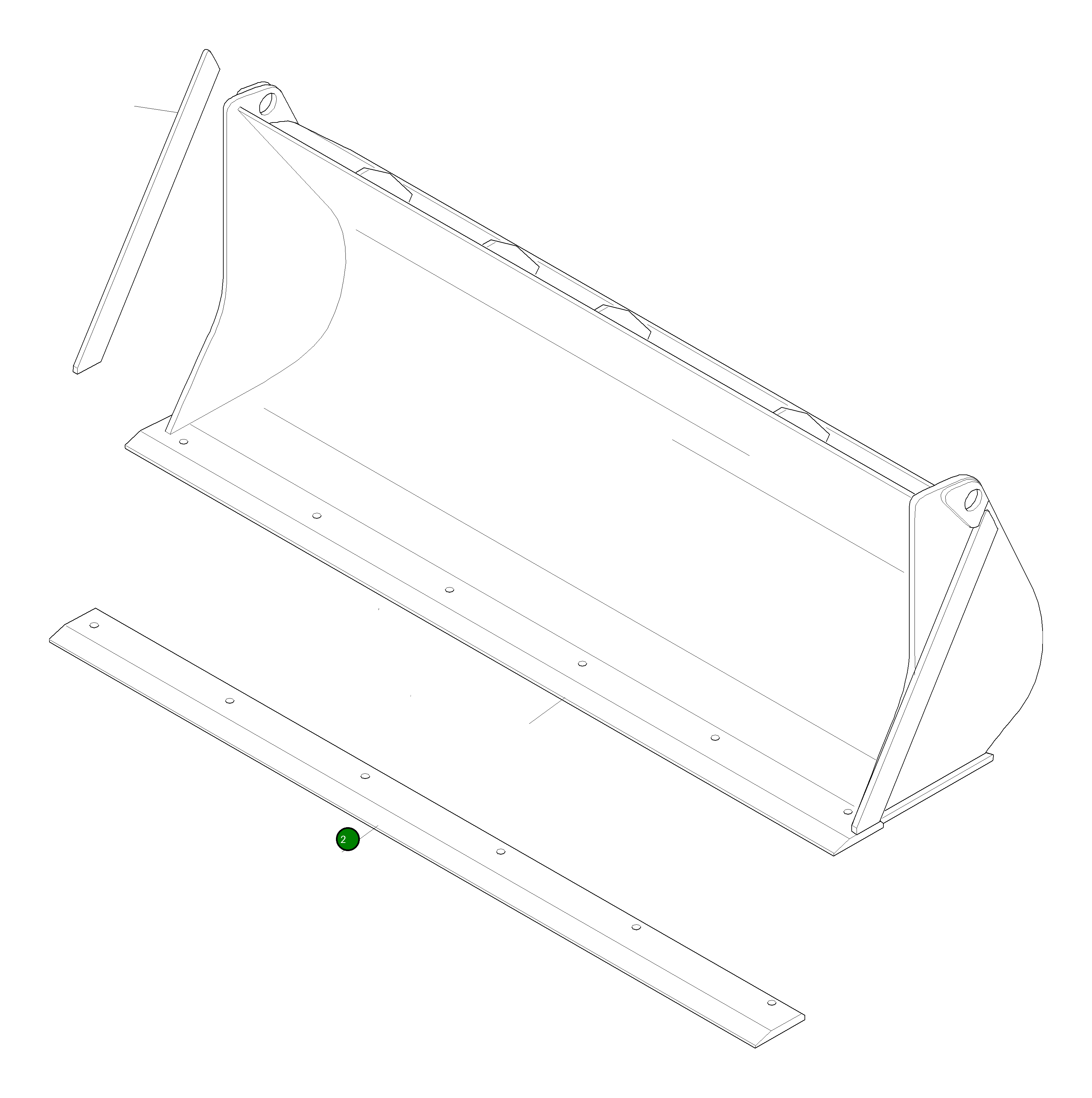 Отвал 42T-70-12D40 Komatsu
