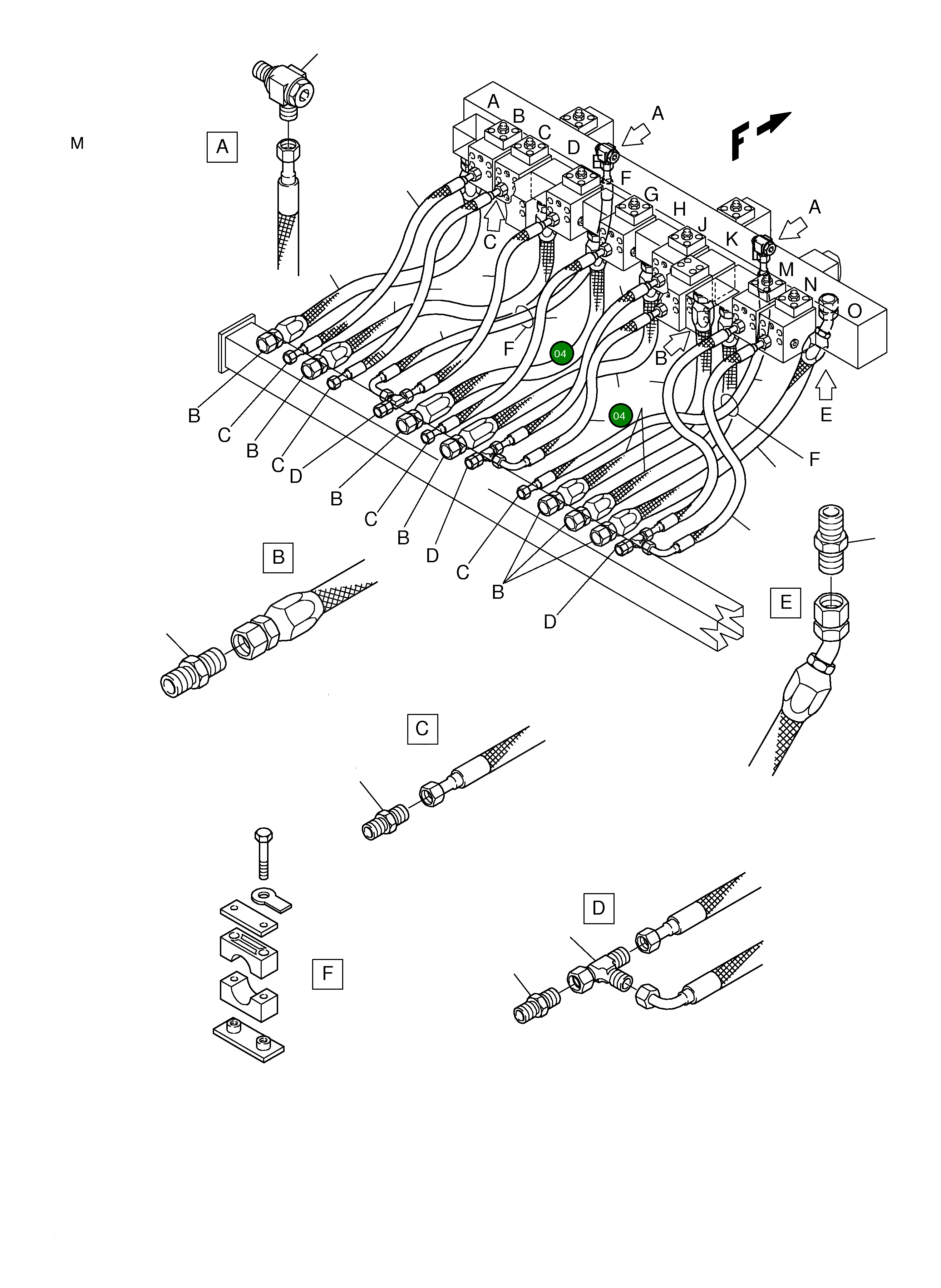 Шланг в сборе DN 40x1720 514 579 98 Komatsu