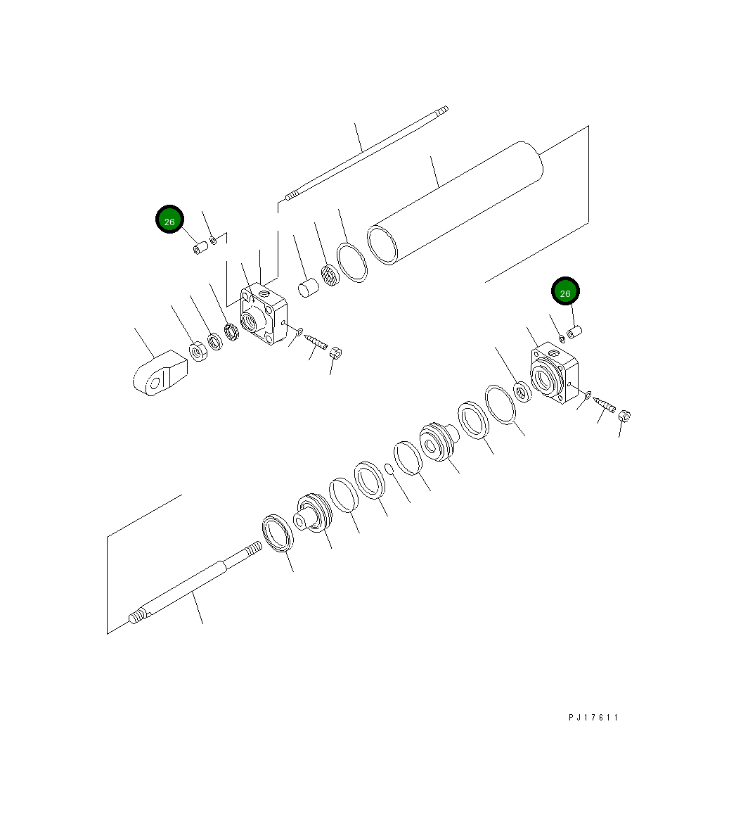 Гайка CKSM-2944-20 Komatsu