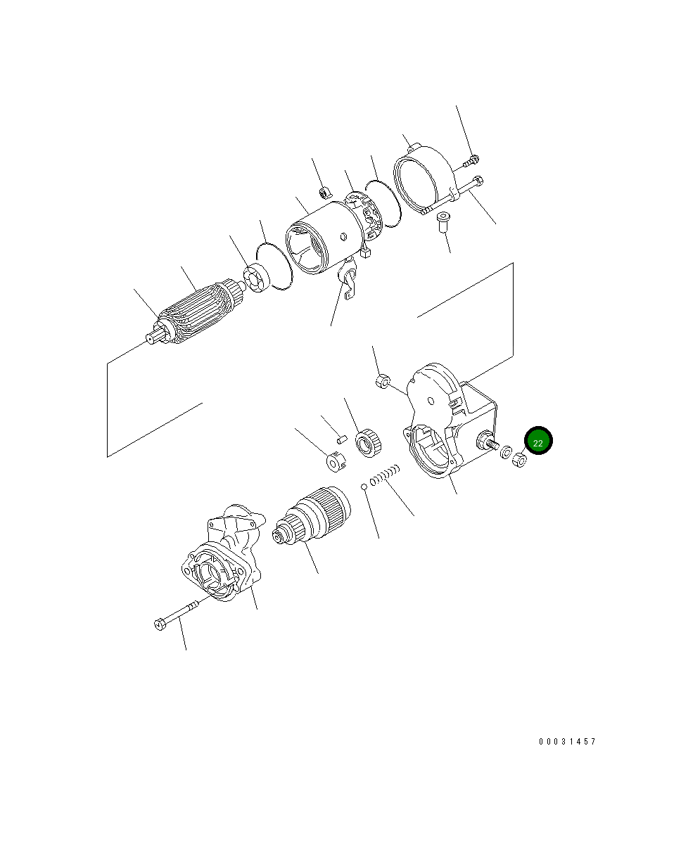 Гайка KT16285-9201-0 Komatsu