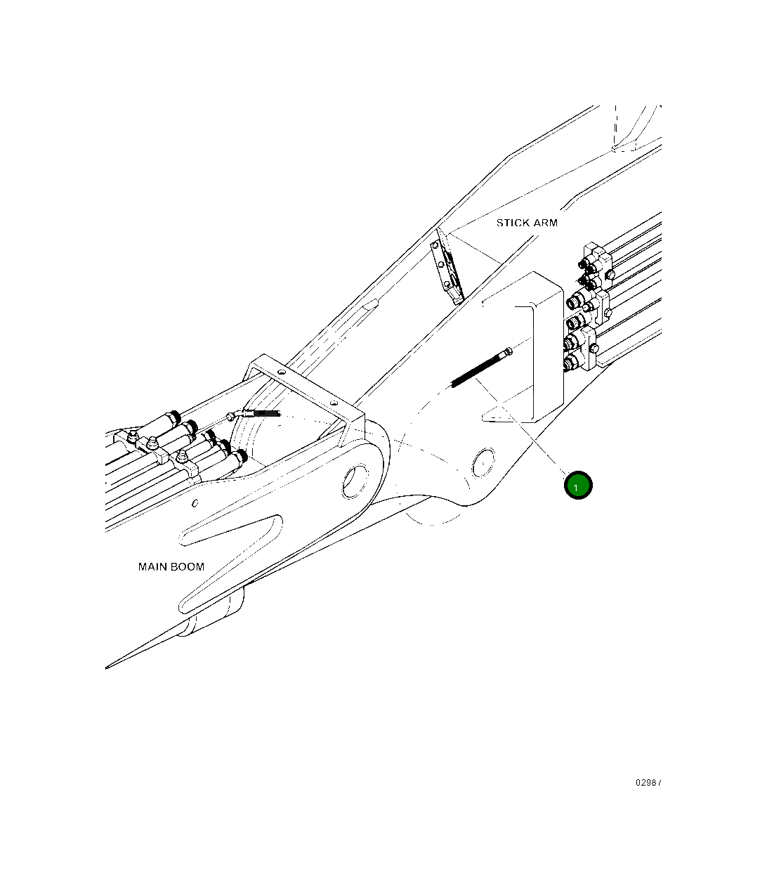Шланг в сборе (4073-08-08OS-08O4) 15261KF Komatsu