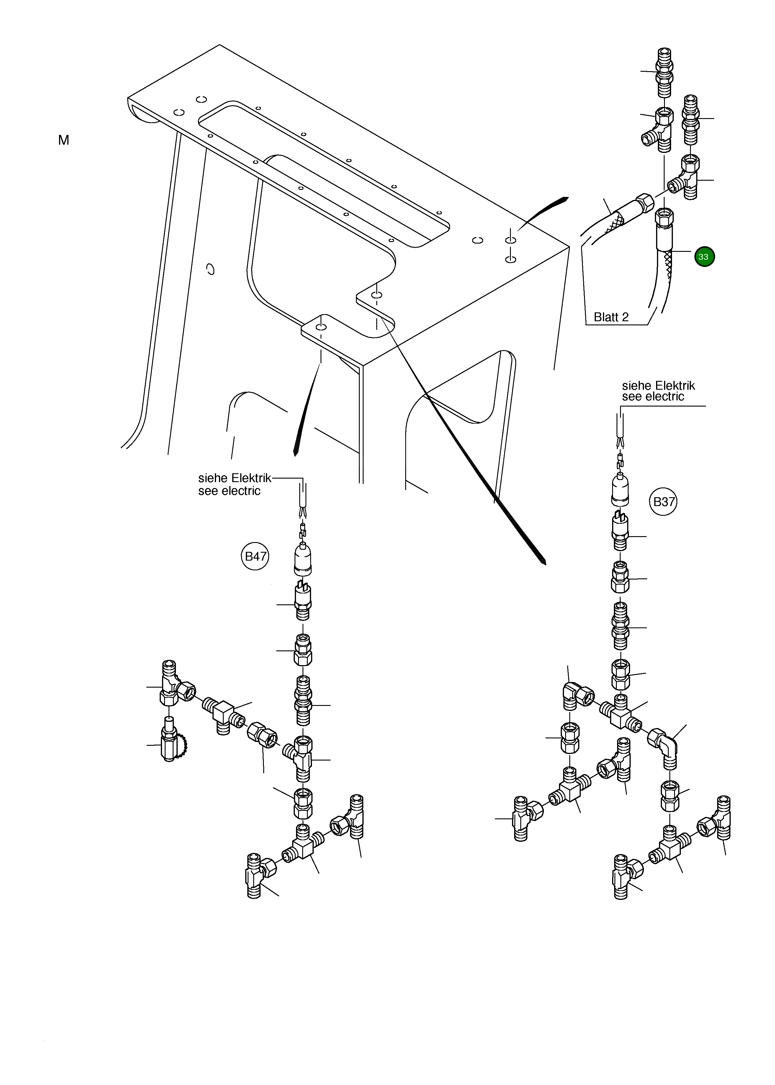 Шланг в сборе DN 10x600 514 993 98 Komatsu