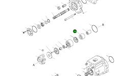 Игольчатый подшипник 219365 Komatsu