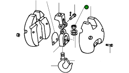 Гайка шестигранная 7 520 Komatsu