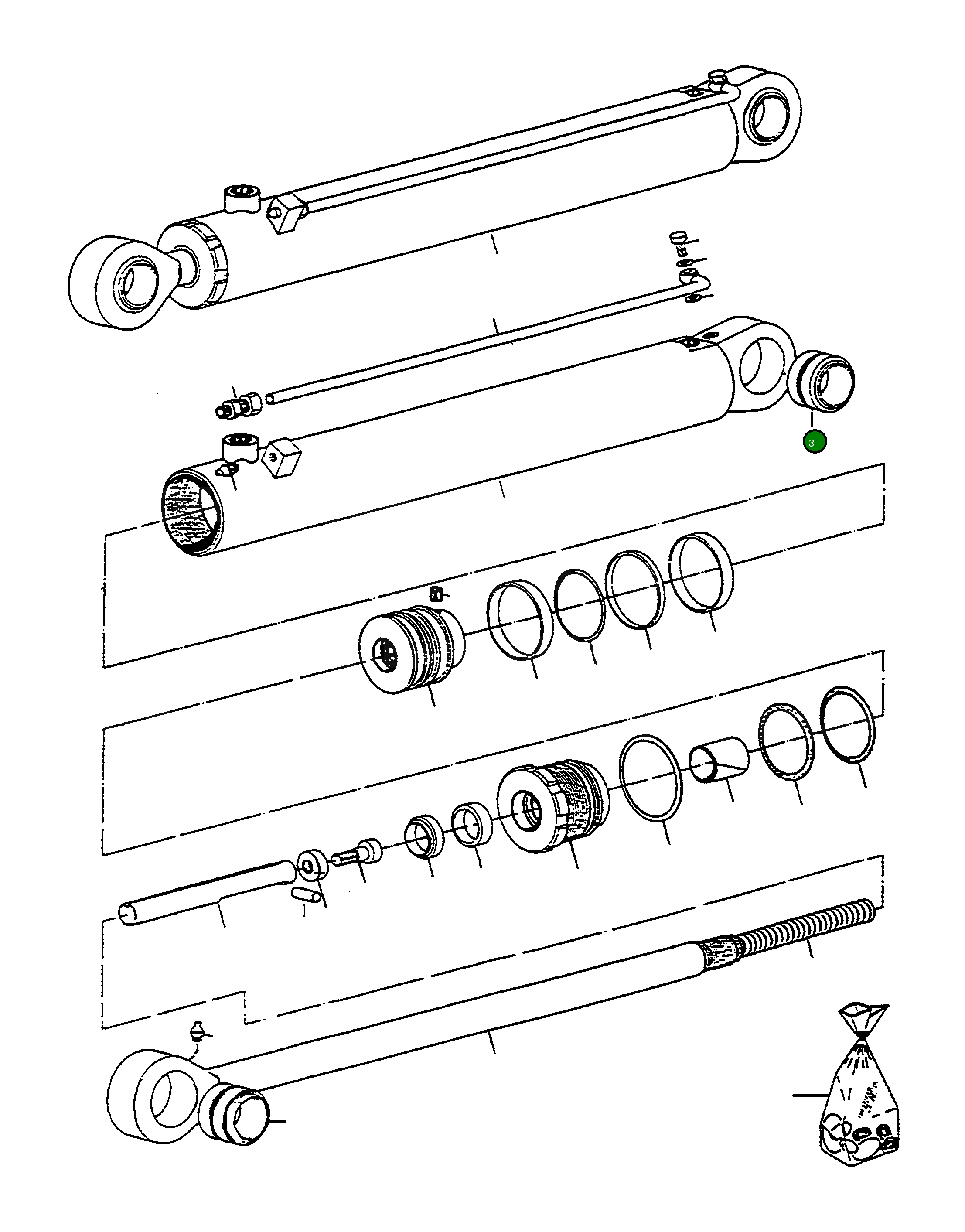 Шаровой шарнир 4917483M1 Komatsu