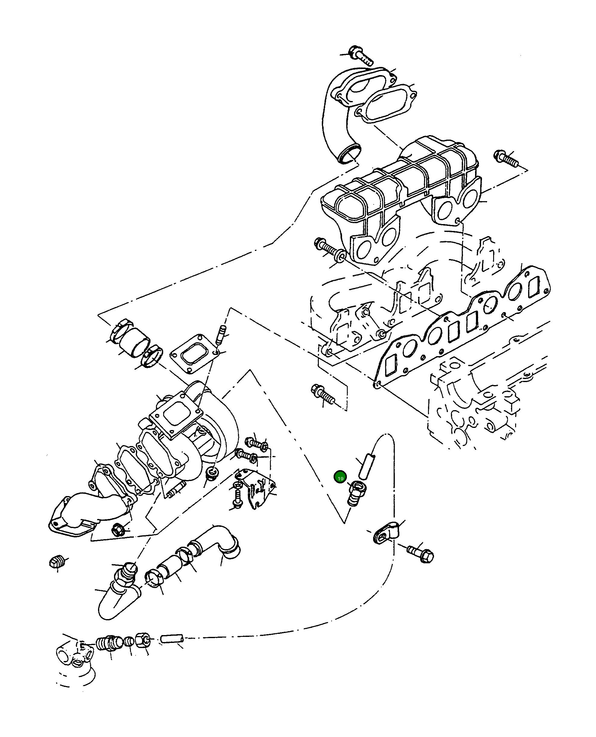 Гайка 4918119M1 Komatsu