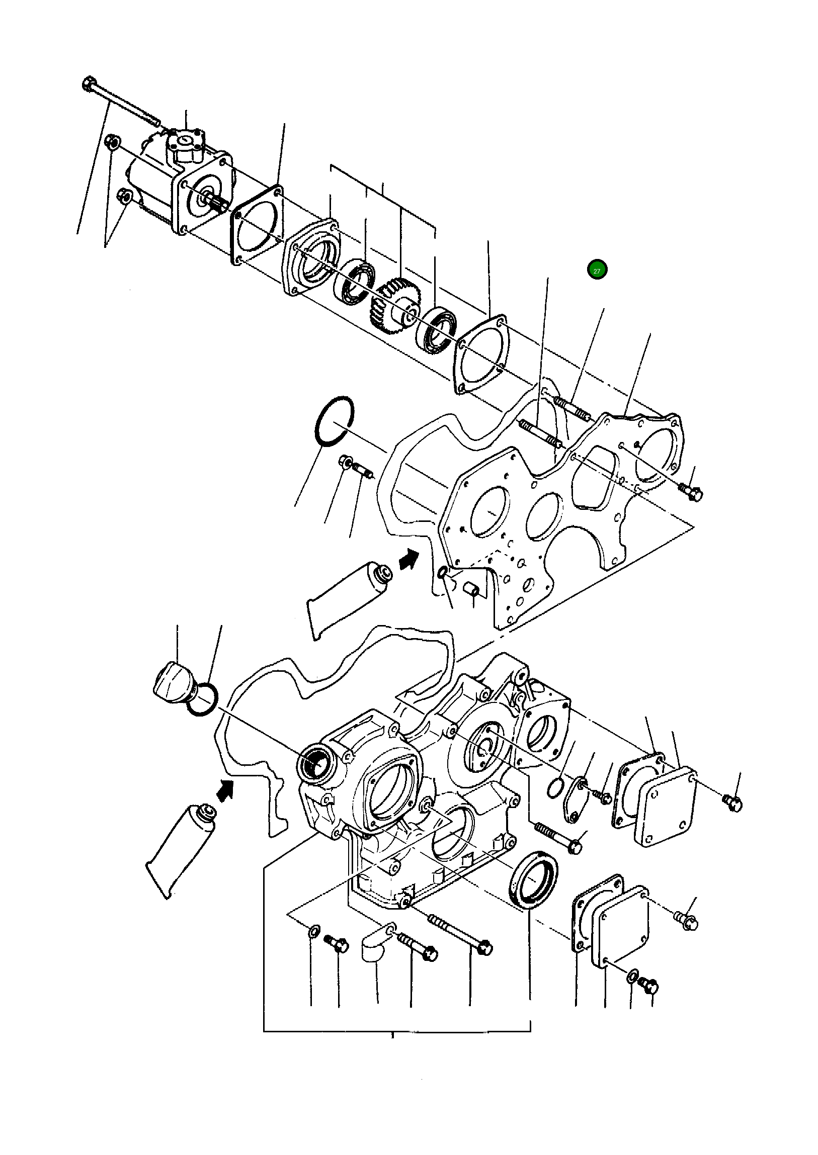 Шпилька YMR001077 Komatsu