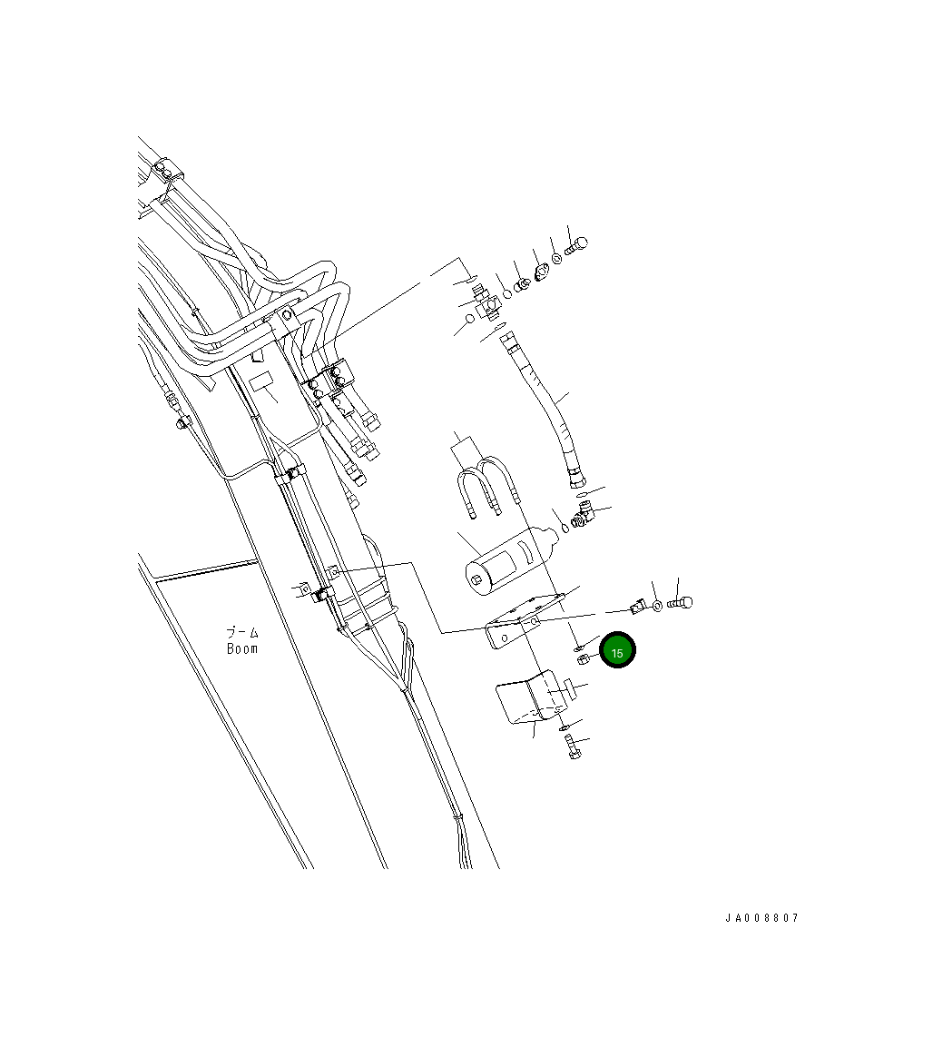 Гайка 203-62-15520 Komatsu