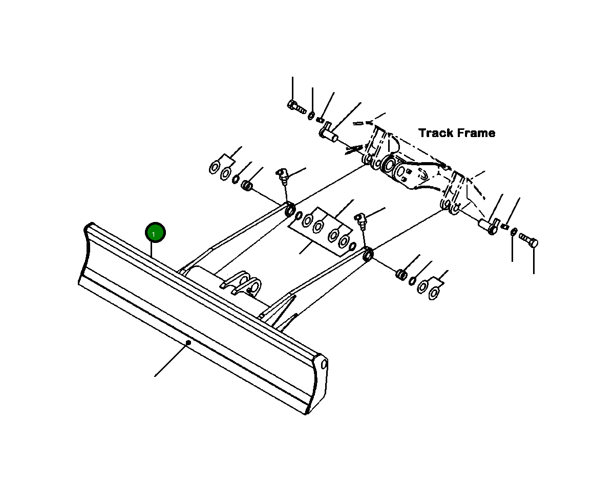 Отвал 22P-71-11111 Komatsu